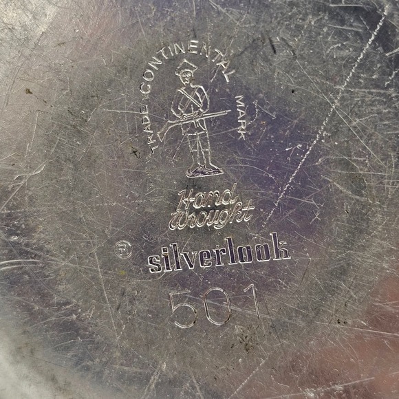 Coasters Hand Wrought Silverlook 501 Trade Continental Mark Set of 7 With Holder - Picture 5 of 6